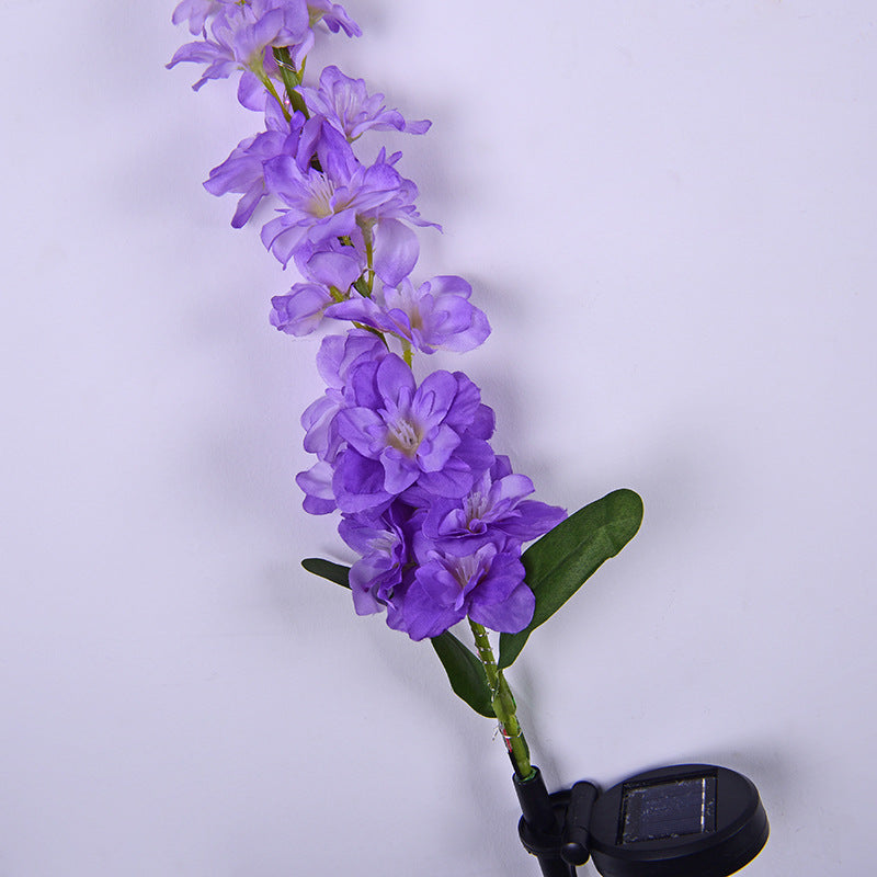New Led Solar Violet Lawn Light Holiday Decoration Led Simulation Violet Solar Garden Light