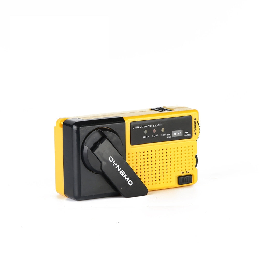 Outdoor Emergency LED Light Mini Hand-Crank Rechargeable AMFM Radio