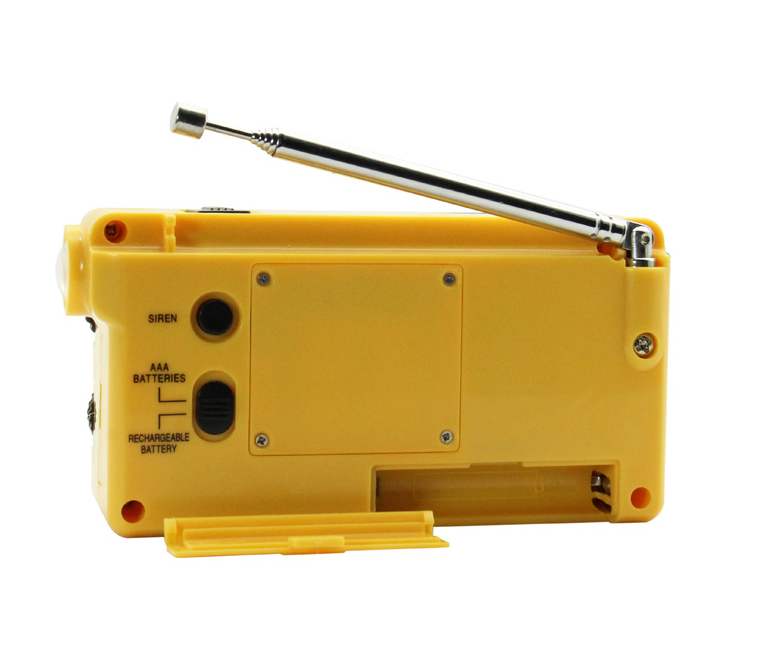 Outdoor Emergency LED Light Mini Hand-Crank Rechargeable AMFM Radio