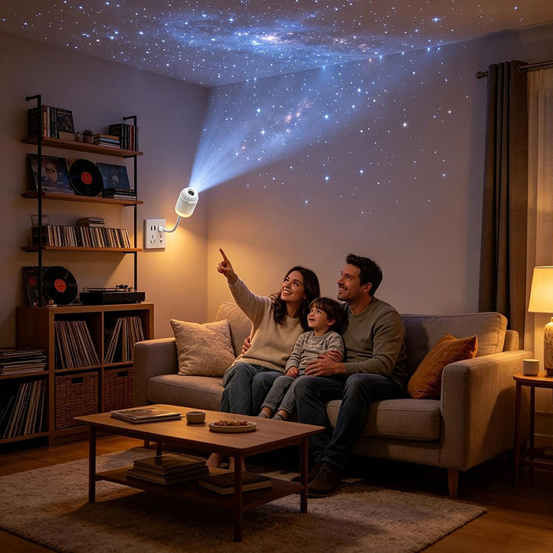 5D Holographic Galaxy & Ocean Projector – Smart LED Night Light with 24 Films for Bedroom & Party Décor