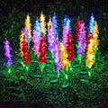 New Led Solar Violet Lawn Light Holiday Decoration Led Simulation Violet Solar Garden Light
