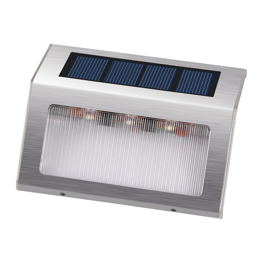 3 LED Solar Light Outdoor Stainless Steel LED Solar Light for Stairs Paths Deck Patio Garden