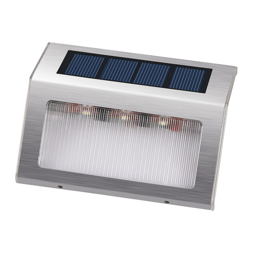 3 LED Solar Light Outdoor Stainless Steel LED Solar Light for Stairs Paths Deck Patio Garden