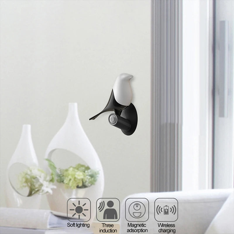Sensor Bird-shaped USB Powered Night Light LED Bedside Lamp