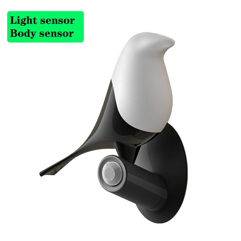 Sensor Bird-shaped USB Powered Night Light LED Bedside Lamp